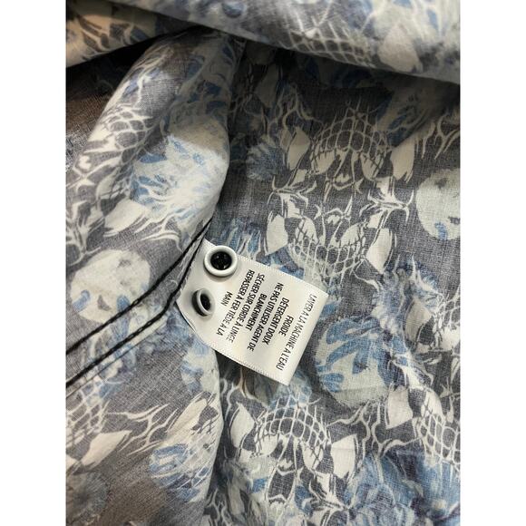 Robert Graham Mens Alloway Skull Button Shirt Classic Fit Flip Cuff Size Large - Picture 10 of 11